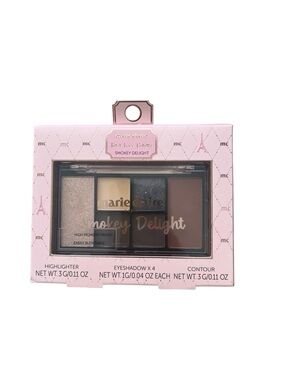 MARIE CLAIRE PARIS Smokey Delight Face Palette~Highlighter~Eyeshadow~Contour